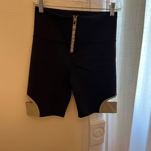 P.E nation front zipper with side detail bike shorts